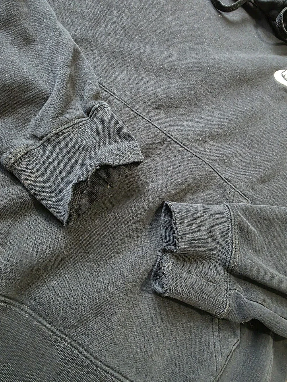 Nike Cropped Oversized Pullover Hoodie with Small Logo